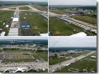 Серия снимков, полученных с аэростата Колибри на МАКС-2009